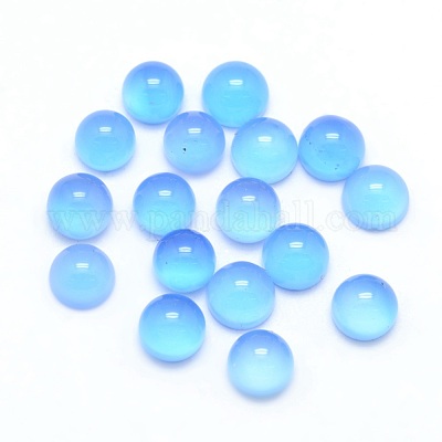 天然石瑪瑙カボション  染め＆加熱  半円  4x2~2.5mm&nbsp;G-P393-R01-4mm-1