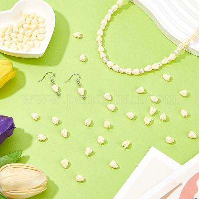 お花ビーズ追加分 お花ビーズ追加分 452 【20g】パール風 お花ビーズ | デコパーツ