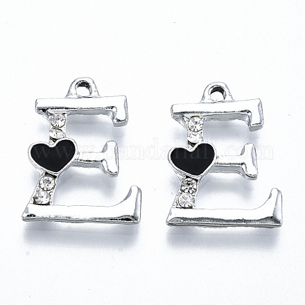 UV Plated Alloy Enamel Pendants X-PALLOY-S181-002-RS-1