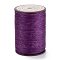 Round Waxed Polyester Thread String, Micro Macrame Cord, Twisted Cord, for Leather Sewing Stitching, Purple, 0.8mm, about 54.68 Yards(50m)/Roll