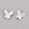 Alloy Cabochons, Butterfly, Silver Color Plated, 7.5x7.5x2mm