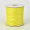Eco-Friendly Korean Waxed Polyester Cord, Yellow, 3mm, about 41.01~41.56 Yards(37.5~38m)/Roll