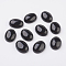 Natural Obsidian Flat Back Cabochons, Oval, 25x18x7~7.5mm