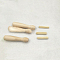 Wood Punch Needle Handle, Wool Felt Needlework Tool, Linen, 69.5x15mm