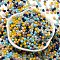 Glass Beads, Faceted, Rondelle, Sky Blue, 4x3mm, Hole: 0.4mm, about 6800pcs/500g