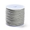 Macrame Cotton Cord, Braided Rope, with Plastic Reel, for Wall Hanging, Crafts, Gift Wrapping, Light Grey, 1.2mm, about 54.68 Yards(50m)/Roll