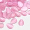 Cat Eye Cabochons, teardrop, Pearl Pink, 8x6x2mm