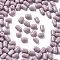 Opaque Imitation Jade Glass Beads, Column, Rosy Brown, 6x4mm, Hole: 1mm, 2647pcs/pound