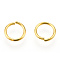 Iron Open Jump Ring, Round, Nickel Free, Golden, 21 Gauge, 6x0.7mm, Inner Diameter: 4.5mm, about 20000pcs/1000g