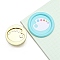 Round Brass Stamp Heads, Golden, Palette, 25mm