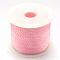 Nylon Braided Cord, Pink, 1.0mm, about 49.21 yards(45m)/roll