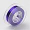 Japanese Eco-Friendly Dyed Flat Elastic Crystal String, Elastic Beading Thread, for Stretch Bracelet Making, Flat, Purple, 0.6mm, about 60m/roll(65.62yards/roll)