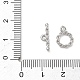 Brass Toggle Clasp&nbsp;KK-D289-53B-P-4