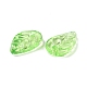 透明アクリルペンダント  葉  薄緑  18x11x3mm  穴：1.8mm  約1136個/500g&nbsp;SACR-A006-03-2