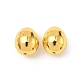 電着シェルパールビーズ  イースターエッグ  ゴールド  15~16x13~14mm  穴：1~1.2mm&nbsp;BSHE-G023-01C-2