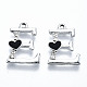 UV Plated Alloy Enamel Pendants&nbsp;X-PALLOY-S181-002-RS-1