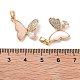Brass Micro Pave Clear Cubic Zirconia Pendants&nbsp;KK-B102-16G-3