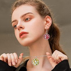 48個8スタイルアロイペンダント  カドミウムフリー＆ニッケルフリー＆鉛フリー  リング & レクタングル & オーバル  プラチナ  21~46.5x17~36x2mm  穴：0.7~1.6mm  6個/スタイル&nbsp;FIND-CA0006-30