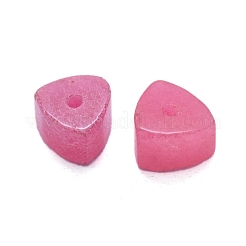 天然石翡翠ビーズ  染め  三角形  7.5x7.5x5mm  穴：1.2mm&nbsp;G-F678-21