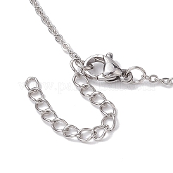 304 Stainless Steel Cable China Necklaces&nbsp;NJEW-JN04868-02