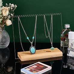 Acrylic Necklace Display Planks&nbsp;NDIS-WH0009-14A