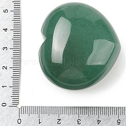 天然グリーンアベンチュリン親指マッサージストーン  ハートポケットパームストーン  リラックスするために  痛みの軽減  40~41x45x24~26mm&nbsp;G-I367-06M