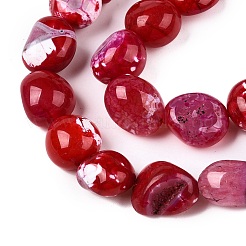 Dyed Natural Agate Beads Strands&nbsp;G-T138-229A