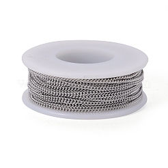 Tarnish Resistant 304 Stainless Steel Curb Chains&nbsp;CHS-F007-06P