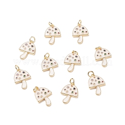 Brass Micro Pave Colorful Cubic Zirconia Pendants&nbsp;KK-C100-09G