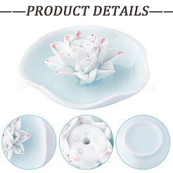 Porcelain Incense Burners&nbsp;DJEW-WH0001-29A