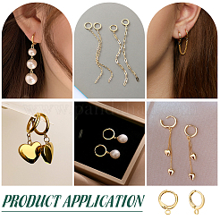 60Pcs Brass Leverback Earring Findings&nbsp;KK-PH0014-02
