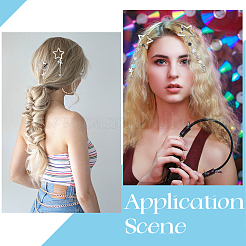 4Pcs 4 Styles Star Alloy Snap Hair Clips&nbsp;PHAR-CY0001-06