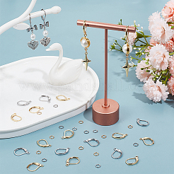 80Pcs 2 Color 304 Stainless Steel Leverback Earring Findings&nbsp;STAS-SP0001-14