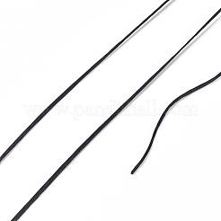400mの平らな弾性クリスタルストリング  弾性ビーズ糸  ストレッチブレスレット作り用  ブラック  0.2mm  1 mm幅  約446.81ヤード（400m）/ロール&nbsp;NWIR-F011-03J