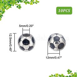 10Pcs 304 Stainless Steel Enamel European Beads&nbsp;STAS-UN0040-13