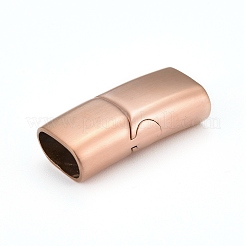 304 Stainless Steel Magnetic Clasps with Glue-in Ends&nbsp;STAS-F130-39R