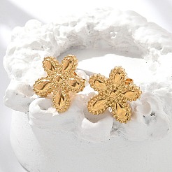 304 Stainless Steel Stud Earrings&nbsp;EJEW-Z084-06G