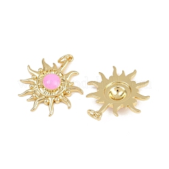 Brass Enamel Pendants&nbsp;KK-L240-09G