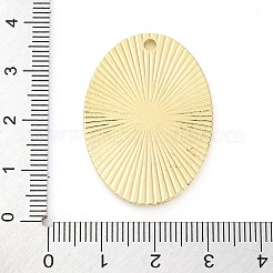 合金エナメルチャーム  ライトゴールド  オーバル  35x25x2.5mm  穴：2.2mm&nbsp;PALLOY-S034-02KCG-I