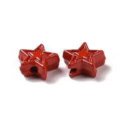 Spray Painted Alloy Beads&nbsp;PALLOY-K001-02J