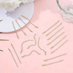 50Pcs Brass Curb Chain Extender&nbsp;KK-ME0004-90