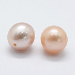 天然な培養された淡水パールビーズ  染め  片穴  ティアドロップ  ビスク  9~10x9~10mm  穴：0.8mm&nbsp;PEAR-P056-021