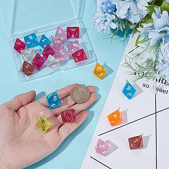 22Pcs Transparent Resin Pendants&nbsp;RESI-ME0001-13