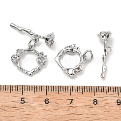 Brass Toggle Clasps&nbsp;KK-B129-20P