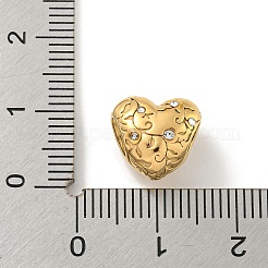 304 Stainless Steel Rhinestone European Beads&nbsp;STAS-U005-07G