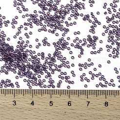 MIYUKIラウンドロカイユビーズ  日本製シードビーズ  （rr312)アメジストゴールド光沢  15/0  1.5mm  穴：0.7mm  約5555PCS /ボトル  10 G /ボトル&nbsp;SEED-JP0010-RR0312