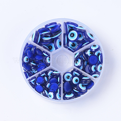 Resin Evil Eye Cabochons&nbsp;CRES-JP0001-12