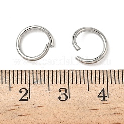 304ステンレススチールオープン丸カン  ラウンド  ステンレス鋼色  10x1mm  18ゲージ  内径：7.7mm&nbsp;LS-STAS-Z150-01E-P