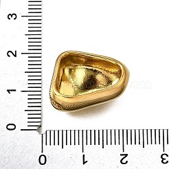 304ステンレスペンダント  ナゲット  ゴールドカラー  15.5x21x9.5mm  穴：4x2.5mm&nbsp;LS-STAS-Q360-02A-G
