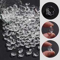 240Pcs Transparent K9 Glass Connector Charms&nbsp;GLAA-SP0001-92